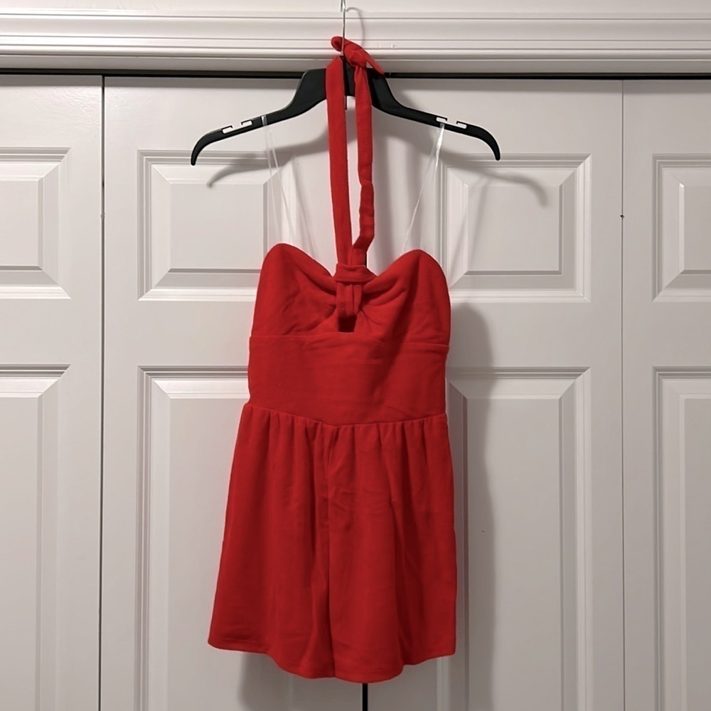 WILD Fable Red Terry Cloth Romper Size XS